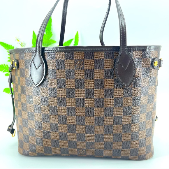Louis Vuitton Neverfull Pm Damier Ebene with Pochette Authentic - Picture 2 of 12